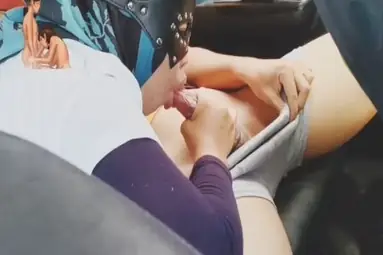 Tante Jilbab BJ Profesional dalam Mobil Servis Ahli HD